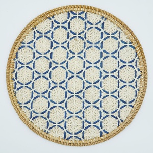 Napperon tissé en rotin de vente directe d'usine créative sets de table de mariage ensembles de vaisselle tapis et tampons en bambou du Viet Nam - Product Image 1