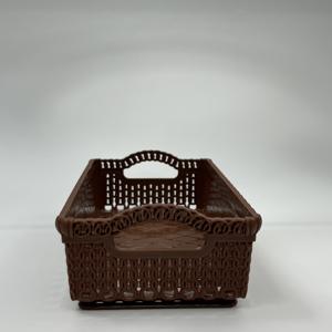 Petit panier de rangement en plastique PP sans danger pour la cuisine à motif floral Service de moulage de plastique Vietnam personnalisé - Product Image 3