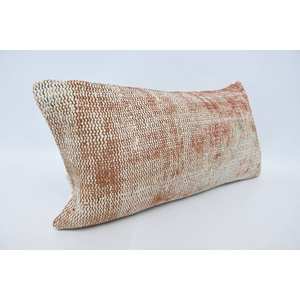 Premium Beige Kantha Patchwork Wool Pillow 12x24 Inch Luxury Vintage Fluffy Woven Pattern Portable Bedding Square <b>Ring</b> Design - Product Image 3