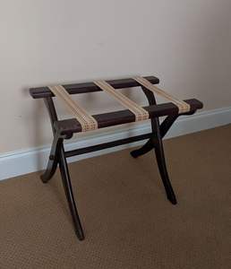 Portaequipajes de madera para dormitorio y habitación de invitados con diseño plegable para un fácil almacenamiento y uso diario - Product Image 5