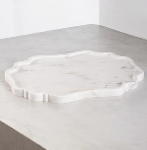 ถาดเสิร์ฟหินอ่อนถาดหินอ่อนสีขาวสำหรับตกแต่งโรงแรม - Product Image 4