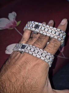 Moda de lujo de negocios Hip Hop acero inoxidable para reloj Esfera de cristal de zafiro banda de cuero italiano Ronda movimiento de cuarzo 5mm - Product Image 3