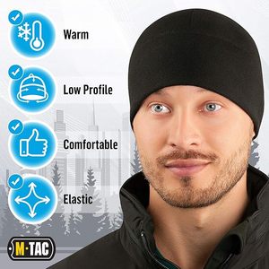 Gorro de invierno de punto acanalado unisex, gorro de lana elástico cálido, diseño ligero, Ideal para deportes al aire libre y uso diario - Product Image 2