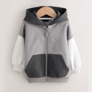 High Quality Pullover Color Blocking <b>Hoodies</b> For Kids Customized Logo Printing Winter's Collection For Kids Cheap Rate Trending - Product Image 1