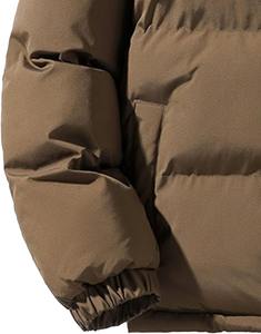 Veste matelassée d'hiver imperméable et respirante pour hommes tissu polyester/coton col montant fermeture éclair Streetwear Style avant 100% - Product Image 5