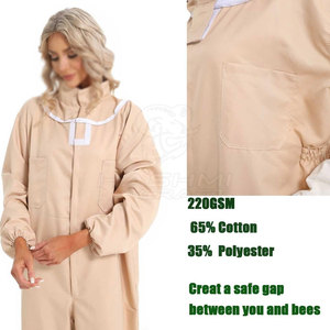 Traje de Apicultura de Mezcla de Algodón de Alta Calidad y Ajuste Cómodo para Uso Profesional y Seguro en Apicultura - Product Image 6