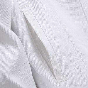 <b>Mens</b> <b>White</b> Distressed Denim <b>Jacket</b> Slim Fit Ripped Jean Coat Casual Hip Hop Streetwear Male Outerwear Fashion Top Wear - Product Image 6