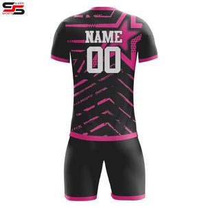 ชุดฟุตบอลโพลีเอสเตอร์คุณภาพสูงแบบกำหนดเอง MOQ ต่ำ พร้อมโลโก้ ชุดกีฬาฟุตบอลคุณภาพสูงแบบกำหนดเองสำหรับทีมชาย - Product Image 4