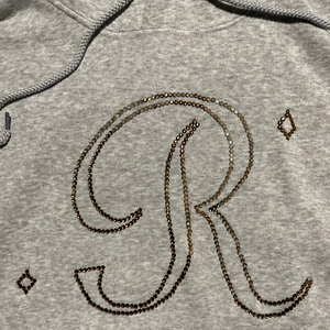 Ensemble de sweats à capuche personnalisables avec strass, noir uni, zippé, 500 g/m², décontracté, avec logo personnalisable, sweat à capuche bling - Product Image 6