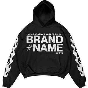 Full Zip US Puff Print Logo Flared Hoodie <b>Set</b> Mans Tracksuits Jogger Clothing Manufacturers French Terry Tracksuits - Product Image 3