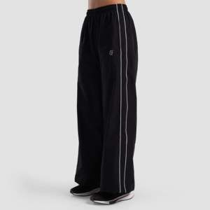 Limitless <b>Black</b> High Waist Track <b>Pants</b> XL Size Woolen Woven Baggy Hip Hop Customizable Side Stripe Pleat Color Pattern Stripe - Product Image 1