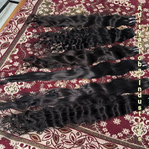 Extensiones de Cabello Natural Humano Rizado, de un Solo Donante, Cabello Virgen con Cutículas Alineadas, Sin Enredos - Product Image 2