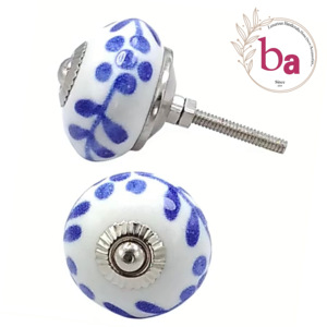 Tiradores de cerámica modernos, tiradores de manija de armario, herrajes de níquel para armario, cocina, dormitorio, tocador, accesorios para muebles - Product Image 1