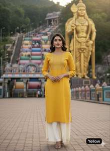 ชุดเซ็ตแฟชั่นทันสมัยปี 2025 ของ Maruti  ผ้าเรยอนสุดฮิต  ชุดเสื้อและกางเกงทรงพลาโซ  งานปักลายสวยงาม  สำหรับผู้หญิง - Product Image 4