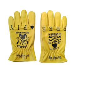 Guantes de cuero de vaca antideslizantes duraderos, guantes de seguridad genuinos para hombres y mujeres, guantes de seguridad de trabajo de cuero, industria del cuero - Product Image 5