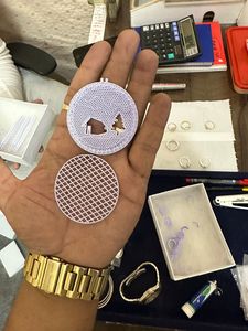 Montre automatique de luxe en acier inoxydable plaqué or blanc avec cadran classique de haute qualité en moissanite VVS de Vidhi Jewellery, style hip-hop, tourbillon - Product Image 6