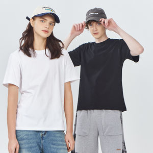 Fabricant T-shirts lourds 100% coton T-shirts unisexe en gros T-shirts unis rouges vierges pour hommes - Product Image 5