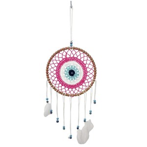 Atrapasueños de Ojo Turco Dorado con Diseño Único y Elegante - Product Image 1