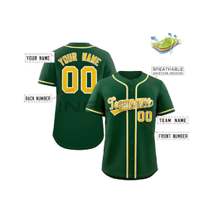 Jersey de béisbol y softbol personalizado, diseños de uniformes, 100% poliéster, patrón de equipo juvenil, conjuntos de sublimación, ropa de béisbol - Product Image 4