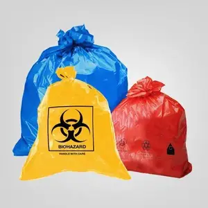 2023 New Arrival Công suất lớn màu đỏ biohazardous xử lý y tế chất thải nhựa túi rác cho bệnh viện sử dụng và phòng khám sử dụng