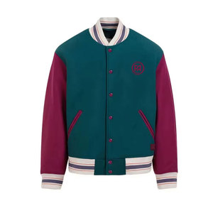 แจ็คเก็ต Letterman ผู้ชาย ดีไซน์ล่าสุด บริการ OEM ขายดี รับออกแบบตามสั่ง ไซส์ใหญ่พิเศษ แจ็คเก็ตฤดูหนาวสำหรับผู้ชาย - Product Image 1