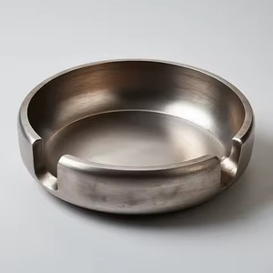 Handcrafted Aluminum Cigar <b>Ashtray</b> Decorative Design and Polished Shine for Stylish Modern Office Tables - Product Image 1