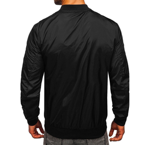 Chaqueta Bomber de alta calidad hecha en fábrica para hombre, precios de tendencia al por mayor, chaqueta Bomber personalizada para hombre, cremallera original duradera 2025 - Product Image 3