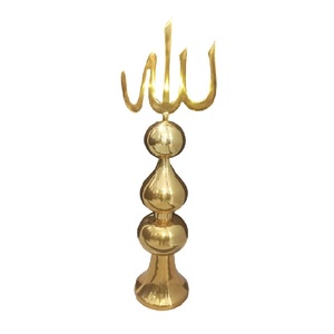 Minarets en laiton faits à la main de haute qualité artisanat arabe de Style religieux avec belle décoration en métal fini polonais - Product Image 1
