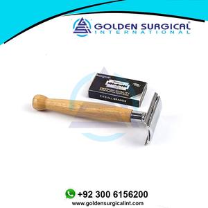 Maquinilla de Afeitar de Seguridad de Doble Filo con Mango de Madera y 10 Cuchillas, Maquinilla de Afeitar de Doble Filo para Hombre - Product Image 3