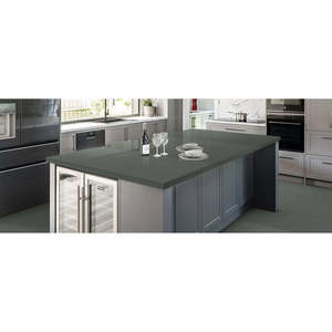 Ciment Dark Unionstone, quartz naturel, matériau de composition premium, imperméable, grande dalle pour mur, design moderne - Product Image 2