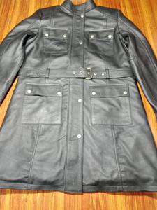 Chaqueta de cuero para hombre con logotipo de marca moderna con tela de lona con cuello levantado, calidad confiable y alta demanda - Product Image 4