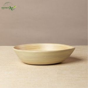 Tazón de Bambú Tejido a Mano con Curvas Orgánicas, Textura Natural en Capas, No Tóxico, Ecológico, Apto para Lavavajillas, Diseño Rústico - Product Image 2