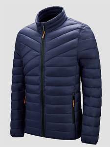 Chaqueta Bomber de poliéster de talla grande 100% más vendida Ropa de invierno de talla grande Cremallera Estilo informal Color sólido - Product Image 6