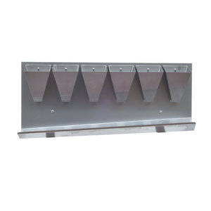 Attrezzatura per la macellazione coni per uccidere acciaio inossidabile Made in Italy alta qualità per quaglie e piccioni montaggio a parete CSQ6.M - Product Image 3