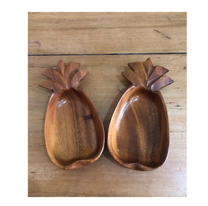 Wood Serving Bowl Luxury Home Hotel Restaurant Used <b>Pineapple</b> Shape Home Hotels and Restaurants Used - Product Image 4