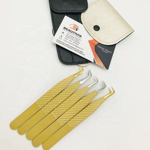 แหนบต่อขนตาสแตนเลสเคลือบสีแบบมืออาชีพที่ผ่านการทดสอบด้วยมือปลายแหลมเป็นมิตรกับสิ่งแวดล้อม - Product Image 6