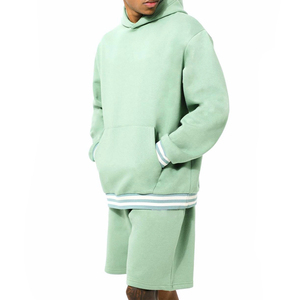 Ensemble deux pièces de haute qualité pour hommes, short décontracté, jogger, survêtement, logo personnalisé, respirant, séchage rapide, survêtement grande taille - Product Image 1