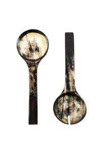 Factory Sale Handmade Horn <b>Salad</b> <b>Spoon</b> and Fork Handcrafted Buffalo Horn Polished <b>Salad</b> Server Kitchenware Homeware <b>Salad</b> Server - Product Image 3