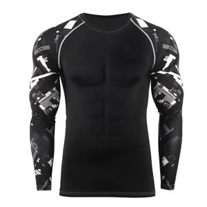 Camiseta de Protección Solar Personalizada de Alta Calidad, Color Sólido, Manga Larga para Hombre, para Ropa Deportiva - Product Image 1