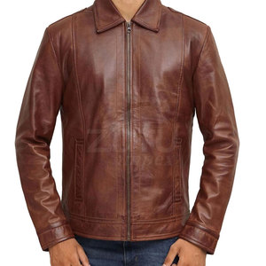 Veste en cuir design personnalisé Veste d'hiver pour hommes de couleur unie Streetwear Offre Spéciale Veste en cuir pour hommes à prix raisonnable - Product Image 3