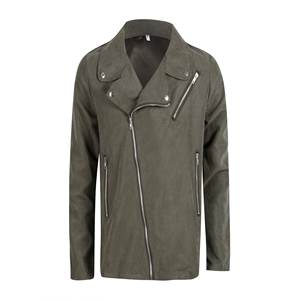 Alta calidad PU Hombres Chaqueta de cuero Elegante Casual Cremallera Bomber Fábrica - Product Image 6