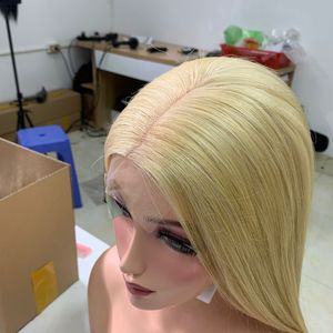 Extensiones de cabello Super Long Bone Straight Blonde Super Double Drawn Bundles Cabello humano virgen sin procesar crudo - Product Image 3