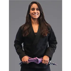 Grosir Kustom Kimono Jiu-jitsu/Bjj Gi Setelan Setelan Brasil Jui Jitsu Seragam Biru Kimono Hitam Bjj Gi Wanita S