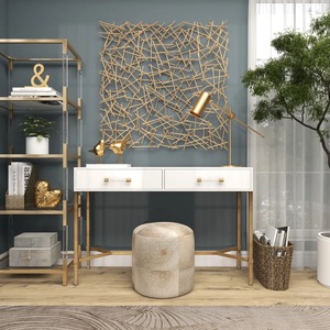 Decoración de pared de Metal artístico contemporáneo para el hogar, sala de estar, dormitorio, hecha a mano escultura de hierro, acento Interior elegante - Product Image 6