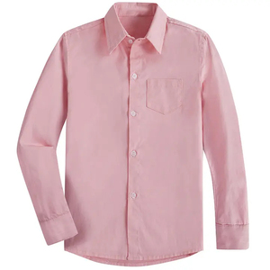 Chemise habillée pour homme, coupe classique, couleur unie, 100% coton, écologique, respirante, été-printemps, impression personnalisée, broderie, col rabattu - Product Image 1