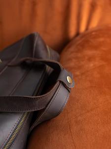 Maletín Bandolera de Cuero Genuino de Lujo Ligero para Portátil, Bolso de Mano Unisex para Trabajo y Oficina, Regalo de 3er Aniversario para Esposa - Product Image 2