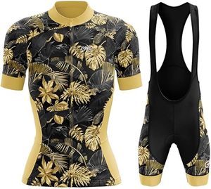 Venta al por mayor camisas de bicicleta ropa deportiva de secado rápido bicicleta Jersey con pantalones cortos personalizados de manga corta mujeres ciclismo Jersey conjuntos - Product Image 2