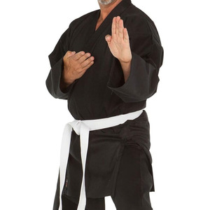 Uniformes de karaté noirs pour hommes et femmes à la mode et pratiques parfaits pour tous les niveaux de formation fabriqués par l'industrie Unbridleds - Product Image 6