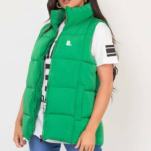 Nuevo Chaleco Acolchado Sin Mangas para Mujer, con Logotipo Personalizado, Ajustado, con Cuello Alto, Cortavientos y Transpirable - Product Image 1