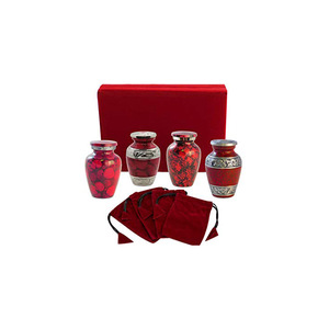 L'urne Tropical Vibes New Style contient un pot adulte de couleur rose commémorative en métal Mini urne souvenir faite à la main pour homme et femme Ashe - Product Image 4